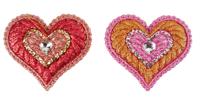 4.25 inch Heart Orna X 2. I 5x5x10 cm kerstornament - Kurt s adler