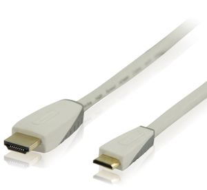 Bandridge 1m HDMI - miniHDMI m/m HDMI kabel HDMI Type A (Standaard) HDMI Type C (Mini) Wit