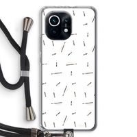 Hipster stripes: Xiaomi Mi 11 Transparant Hoesje met koord