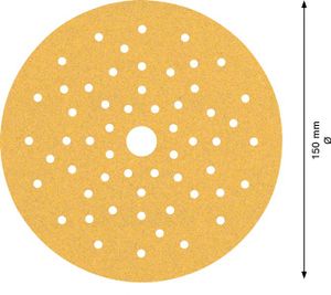 Bosch Accessoires Expert C470 schuurpapier voor excenterschuurmachines 150 mm, multigaten, K100 50-delig - 1 stuk(s) - 2608901138