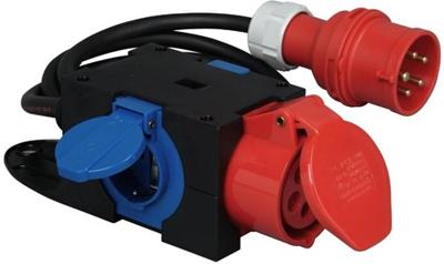 Enzo Kopp cee verdeelblok 5p/16a/400v naar 1xcee + 2xwcd - 6316155