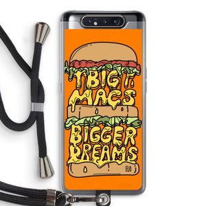 Big Macs Bigger Dreams: Samsung Galaxy A80 Transparant Hoesje met koord
