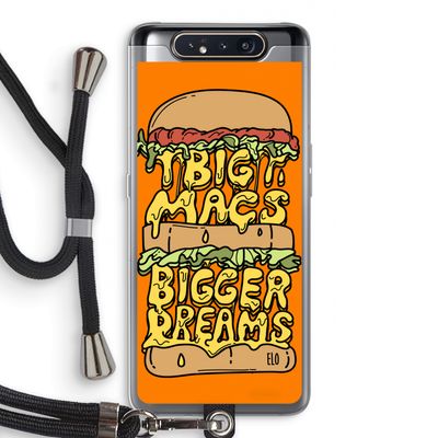 Big Macs Bigger Dreams: Samsung Galaxy A80 Transparant Hoesje met koord