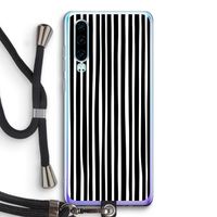 Stripes: Huawei P30 Transparant Hoesje met koord
