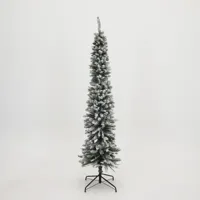 Kunstkerstboom Pencil Pine Snowy 210 cm Hoog Groen Wit Besneeuwd Everlands Kunstkerstboom Pencil Pine Snowy 210 cm Hoog Groen Wit Besneeuwd Everlands