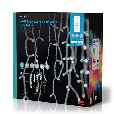 Nedis WIFILXC04W400 decoratieve verlichting Lichtdecoratie ketting 400 gloeilamp(en) LED 3,67 W G