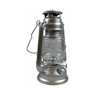 Stormlantaarn - zilver - op brandstof - 8 x 25 cm - retro campinglamp - thumbnail