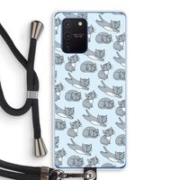 Poezen: Samsung Galaxy Note 10 Lite Transparant Hoesje met koord
