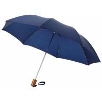 Paraplu Opvouwbaar - klein - donker blauw - polyester - 35 x D93 cm - compact model