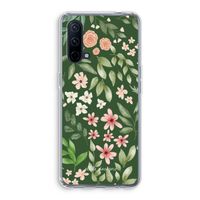 Botanical green sweet flower heaven: OnePlus Nord CE 5G Transparant Hoesje