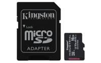 Kingston Technology 16GB microSDHC Industrial C10 A1 pSLC-kaart + SD-adapter