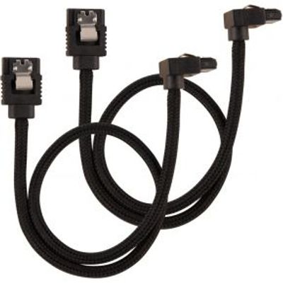 Corsair CC-8900278 SATA-kabel 2 stuks 0,3m, haaks, Zwart