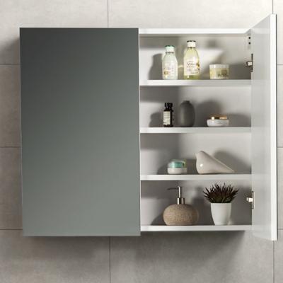 Spiegelkast Tieme in hoogglans wit 80x70x16cm Spiegelkast Tieme in hoogglans wit 80x70x16cm