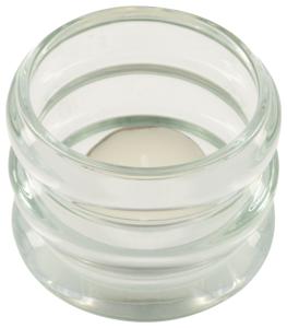 HEMA Sfeerlichthouder Glas Donut Ø7x5.5 (transparant)