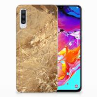 Samsung Galaxy A70 | TPU | Siliconen hoesje | Marmer Creme