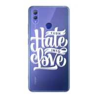 Turn hate into love: Honor Note 10 Transparant Hoesje
