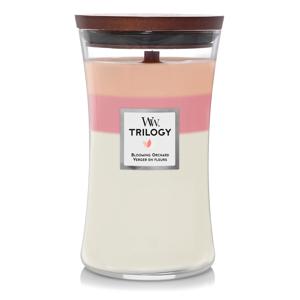 WoodWick Blooming Orchard Trilogy Large Jar kaars Rond Perzik, Roze, Wit 1 stuk(s)