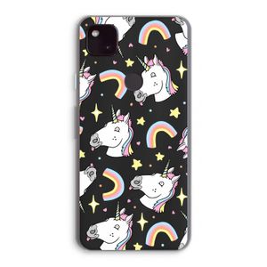 Rainbow Unicorn: Google Pixel 4a 5G Transparant Hoesje