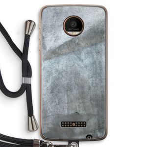 Grey Stone: Motorola Moto Z Force Transparant Hoesje met koord