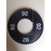 Maatring 9cm zwart/wit 92