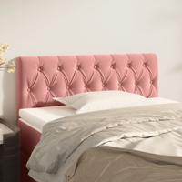 Hoofdbord 90x7x78/88 cm fluweel roze - thumbnail