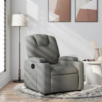 Relaxfauteuil Donkergrijze Stof - thumbnail