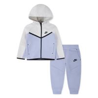 Nike Tech Fleece Trainingspak Full-Zip Peuters Lichtgrijs Blauwpaars Zwart