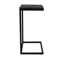 Bijzettafel Read - 38x32x65- zwart - mangohout/ijzer
