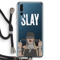 Slay All Day: Huawei P20 Pro Transparant Hoesje met koord