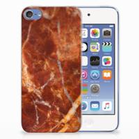 Apple iPod Touch 5 | 6 | TPU | Siliconen hoesje | Marmer Bruin