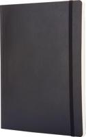 Moleskine notitieboek, ft 19 x 25 cm, gelijnd, soepele cover, 192 blad, zwart