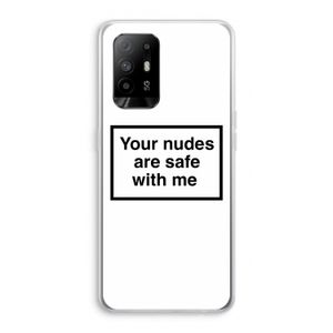 Safe with me: Oppo A94 5G Transparant Hoesje