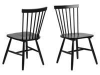 Set van 2 stoelen RIANNA zwart - thumbnail