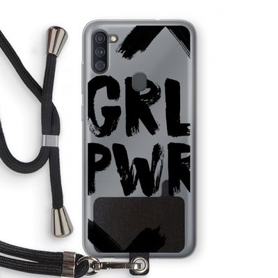 Girl Power #2: Samsung Galaxy A11 Transparant Hoesje met koord