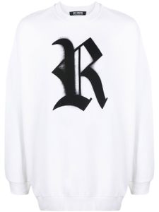 Raf Simons sweat à logo imprimé - Blanc