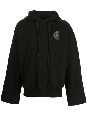 Juun.J hoodie oversize en coton - Noir