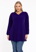 Yoek Tuniek wide bottom V-hals | Paars | Maat 38/40