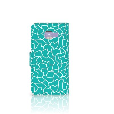 Samsung Galaxy A3 2016 Hoesje Cracks Blue