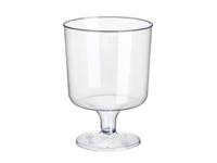 Papstar Rode wijnglazen 200ml helder ps 10st