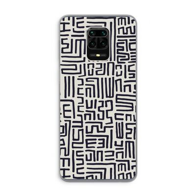 Moroccan Print: Xiaomi Redmi Note 9 Pro Transparant Hoesje