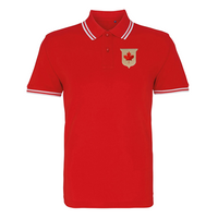 Rugby Vintage - Canada Tipped Polo - Rood