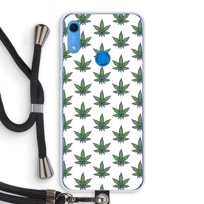 Weed: Huawei Y6s Transparant Hoesje met koord