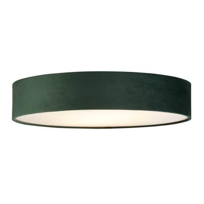 Searchlight PlafondlampDrum Pleat 50cm groen velvet - 23298-3GR