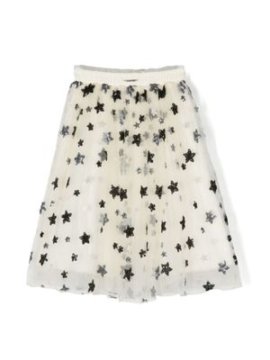 TWINSET Kids jupe à sequins - Tons neutres