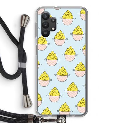Citroenen: Samsung Galaxy A32 5G Transparant Hoesje met koord