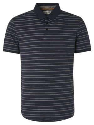 Polo 2 coloured stripe jacquard night