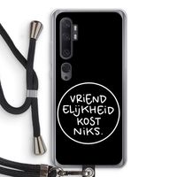 Vriendelijkheid: Xiaomi Mi Note 10 Pro Transparant Hoesje met koord