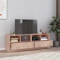 Tv-meubelen 2 st 67x39x44 cm staal roze
