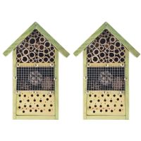 2x stuks doe-het-zelf insectenhotel/insecten nestkast 26 cm - thumbnail