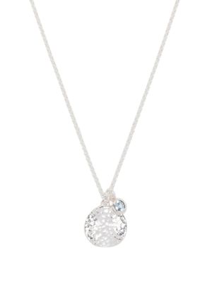 DOWER AND HALL collier à pendentif serti de topaze - Argent